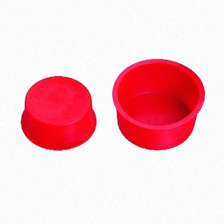Stockcap TAPERED PLUG-T-325-LDPE-RED, 100PK 007117